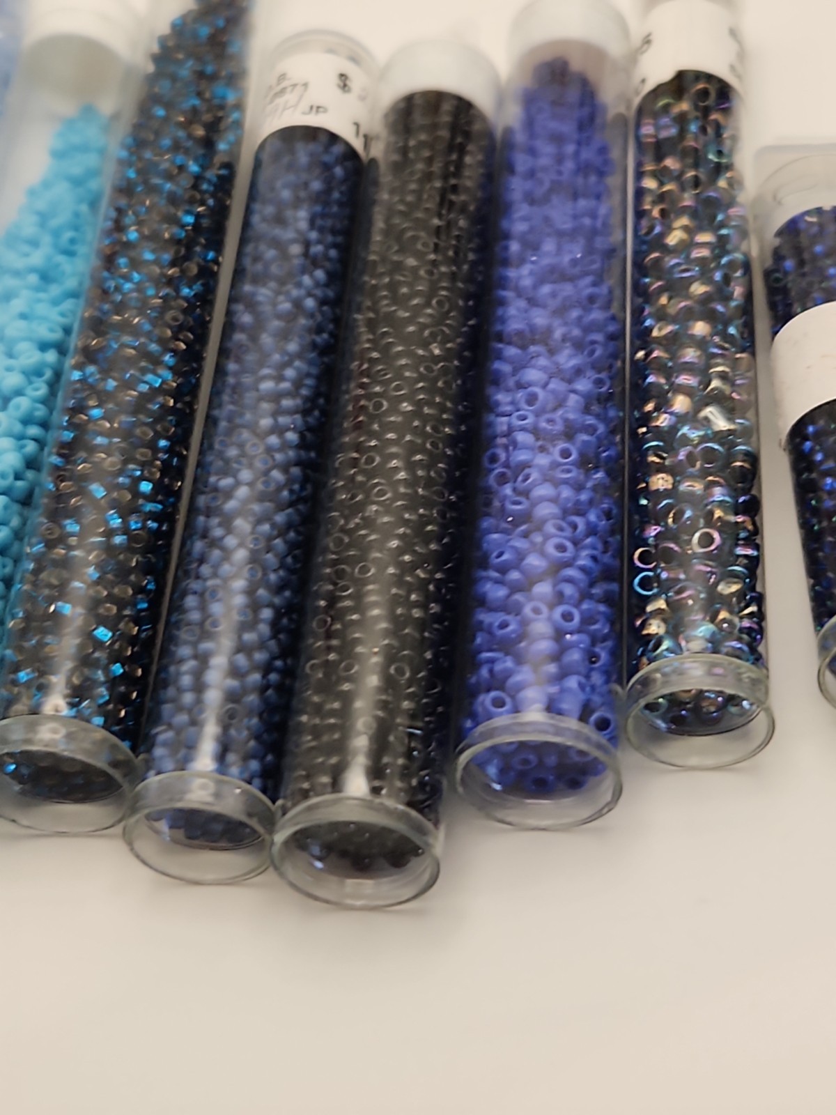 Lot of 29 Assorted Sizes Glass Seed Bead Tubes Jewelry Making Craft Beads Mixed