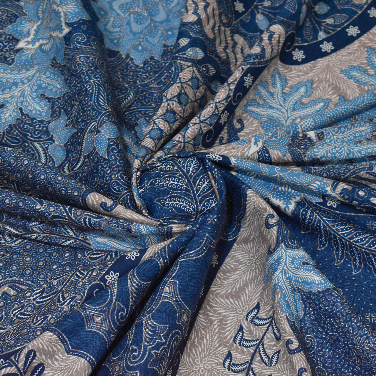 Indonesian Batik fabric, Traditional cloth Javanese ethnic cotton Sarong textile