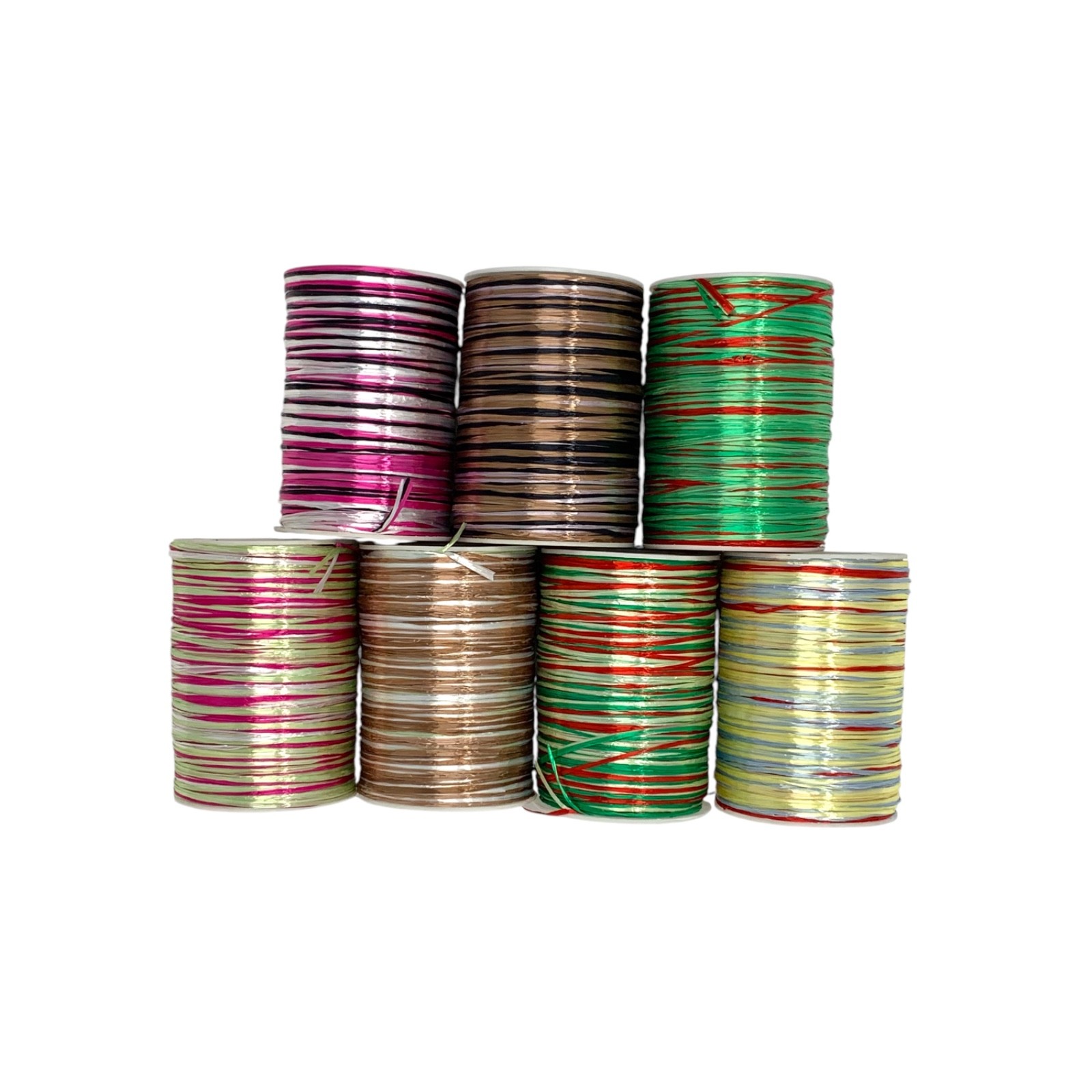 Matte Rayon Raffia Ribbon, 32 Colors Available, 1/4 Inch x 100 Yards (300 Feet)