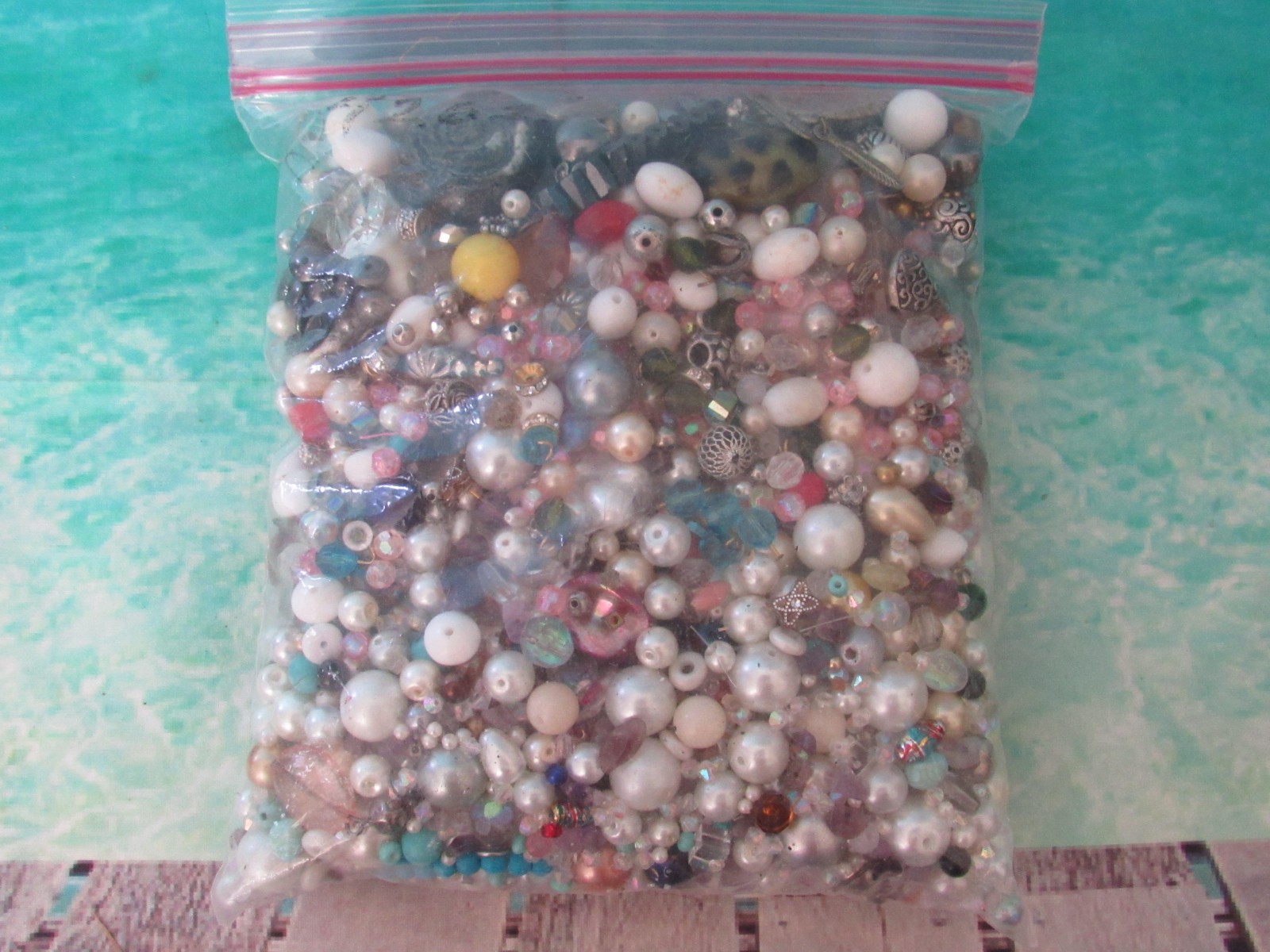 2 Lb 9 oz Bag of Loose Mixed Beads