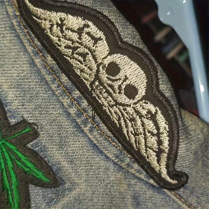 Embroidered Iron-on Patch 4+1/2 x 1+1/4 inch