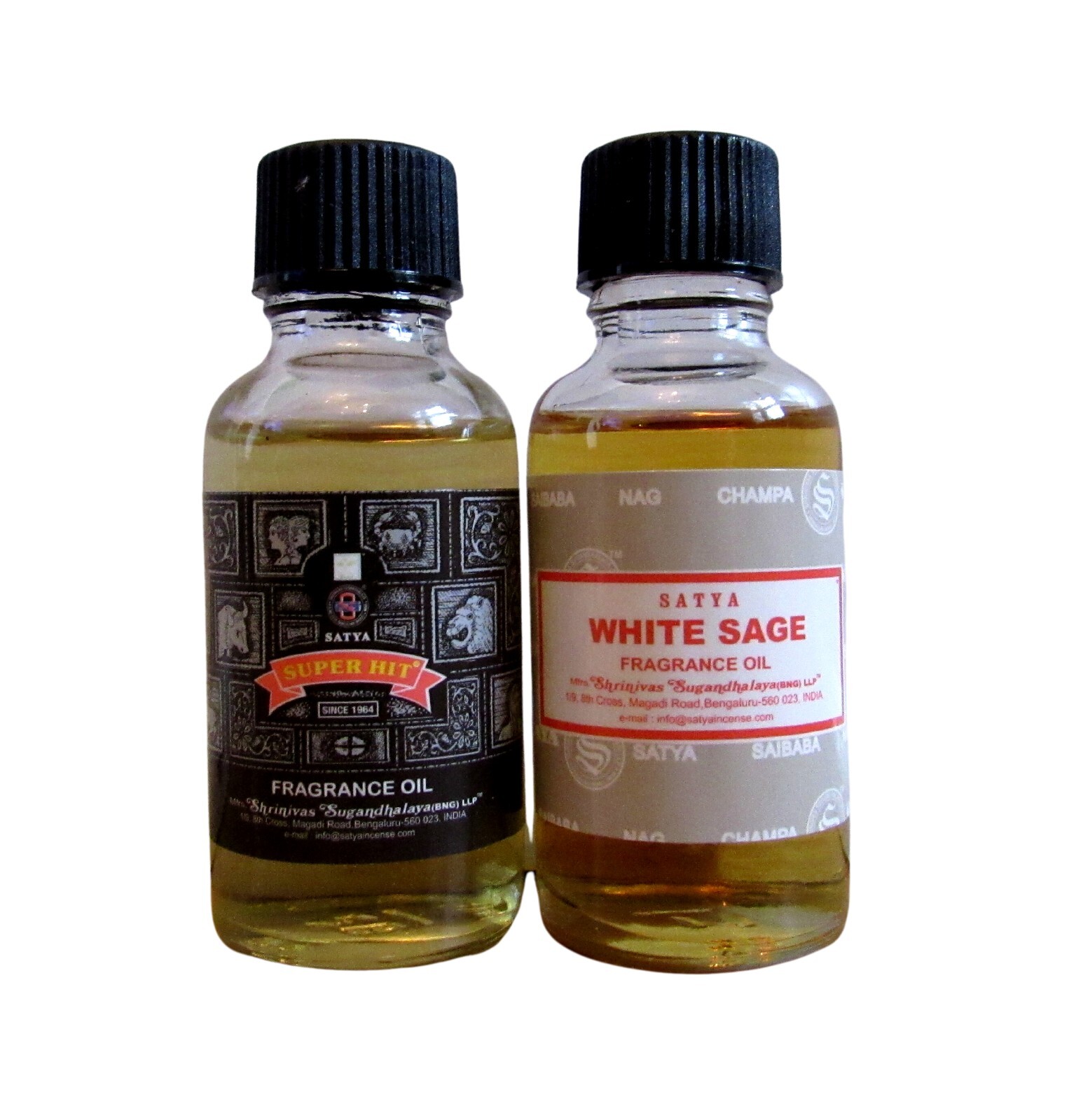 Satya Fragrance Oils, 30ml 1oz Glass Bottle for Incense, Soaps, Candles, Resins