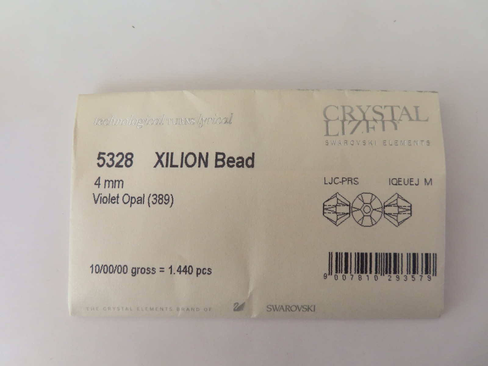 36 Swarovski Bicone Beads 4mm Violet Opal. #5328