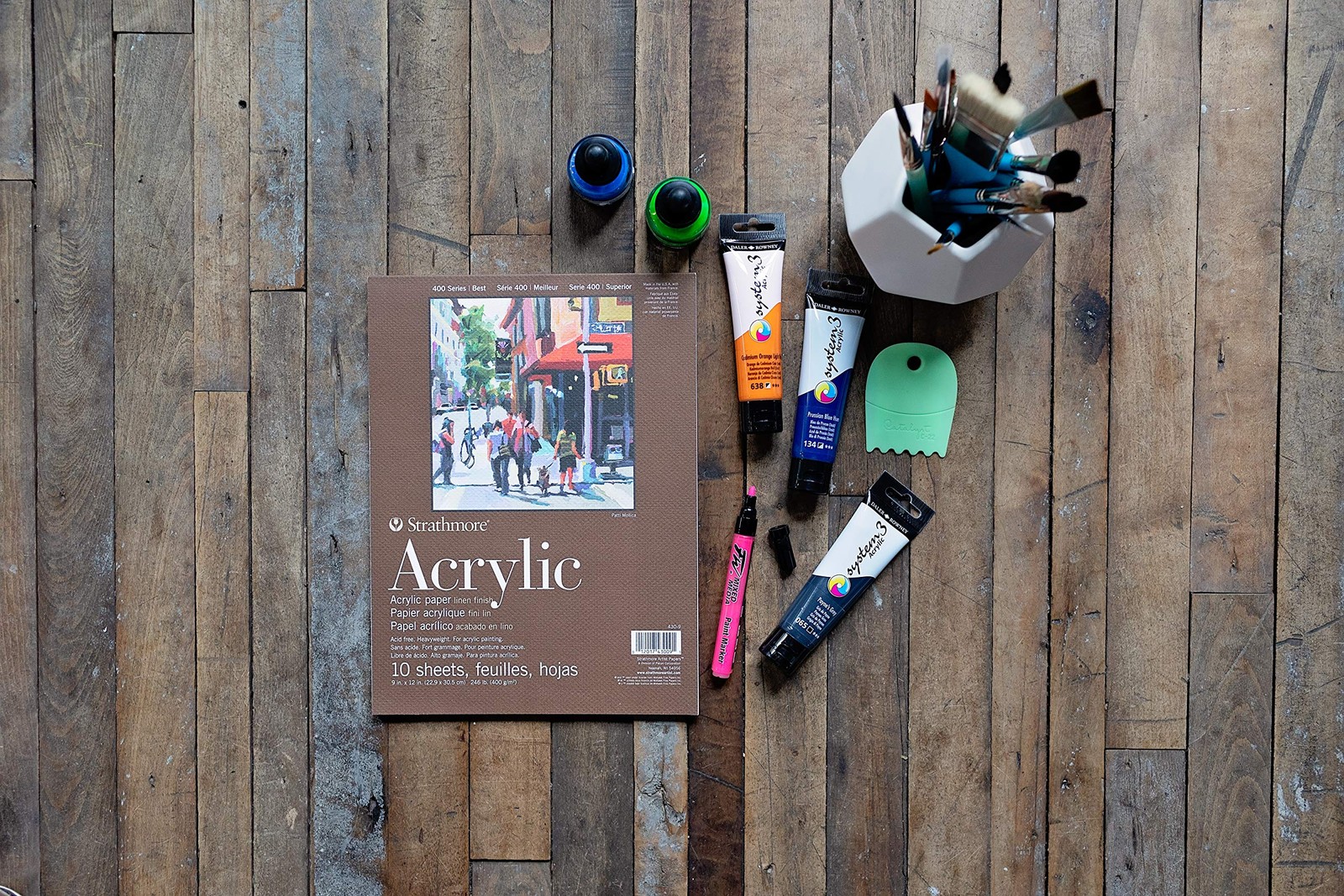 Acrylic Paper Pad 9″X12″-10 Sheets -430900