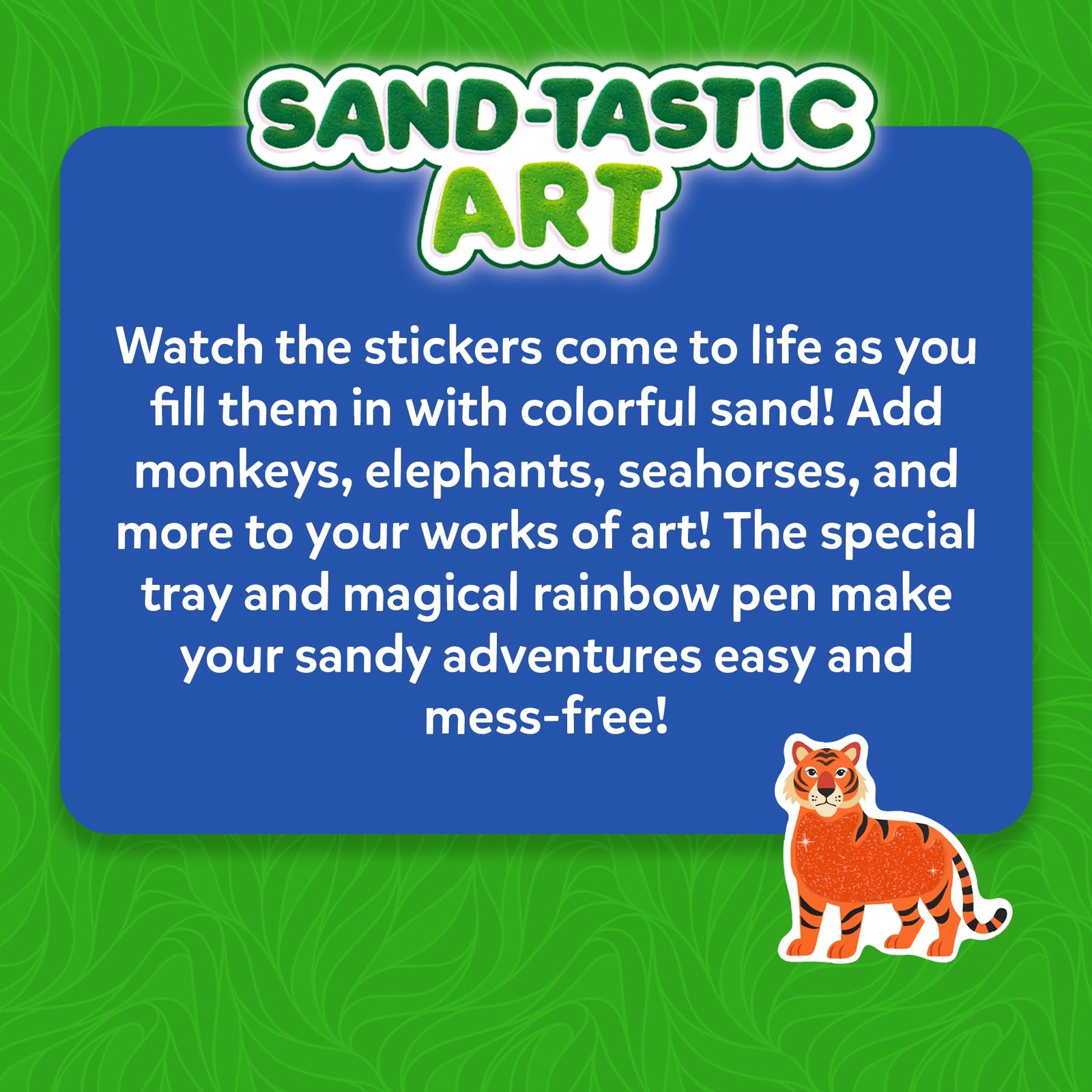 Sand Art Activity – Mess-Controlled DIY Animal Craft Kit with 50+ Colorful St…