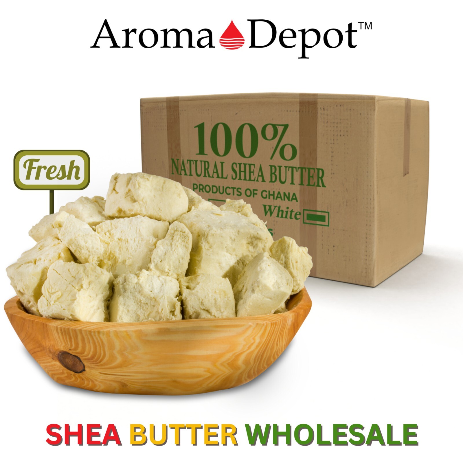 100% Raw African Shea Butter Unrefined Natural Organic Pure YELLOW Wholesale