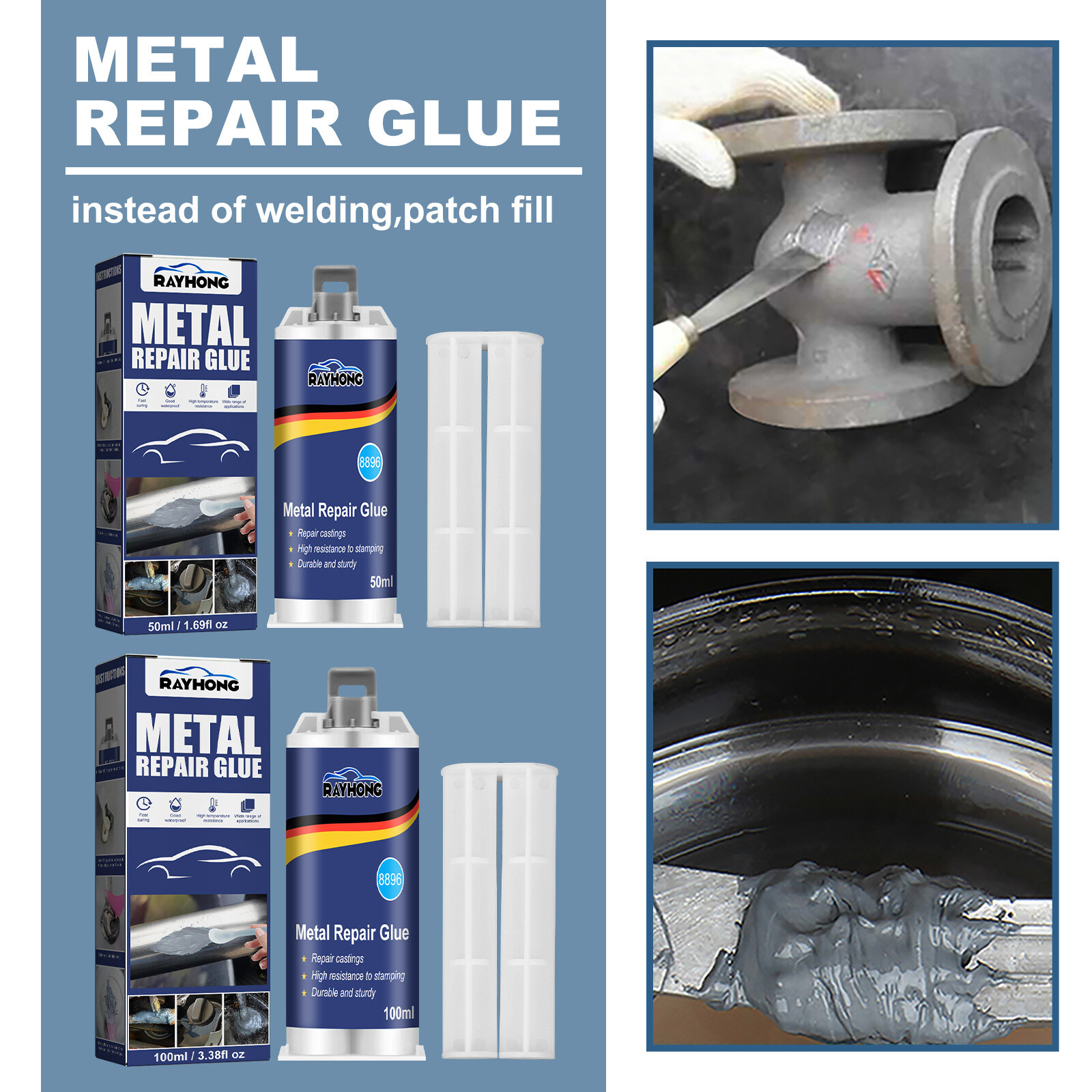 Metal Repair Glue Casting High Temperature Resistant Liquid Metal Welding Filler