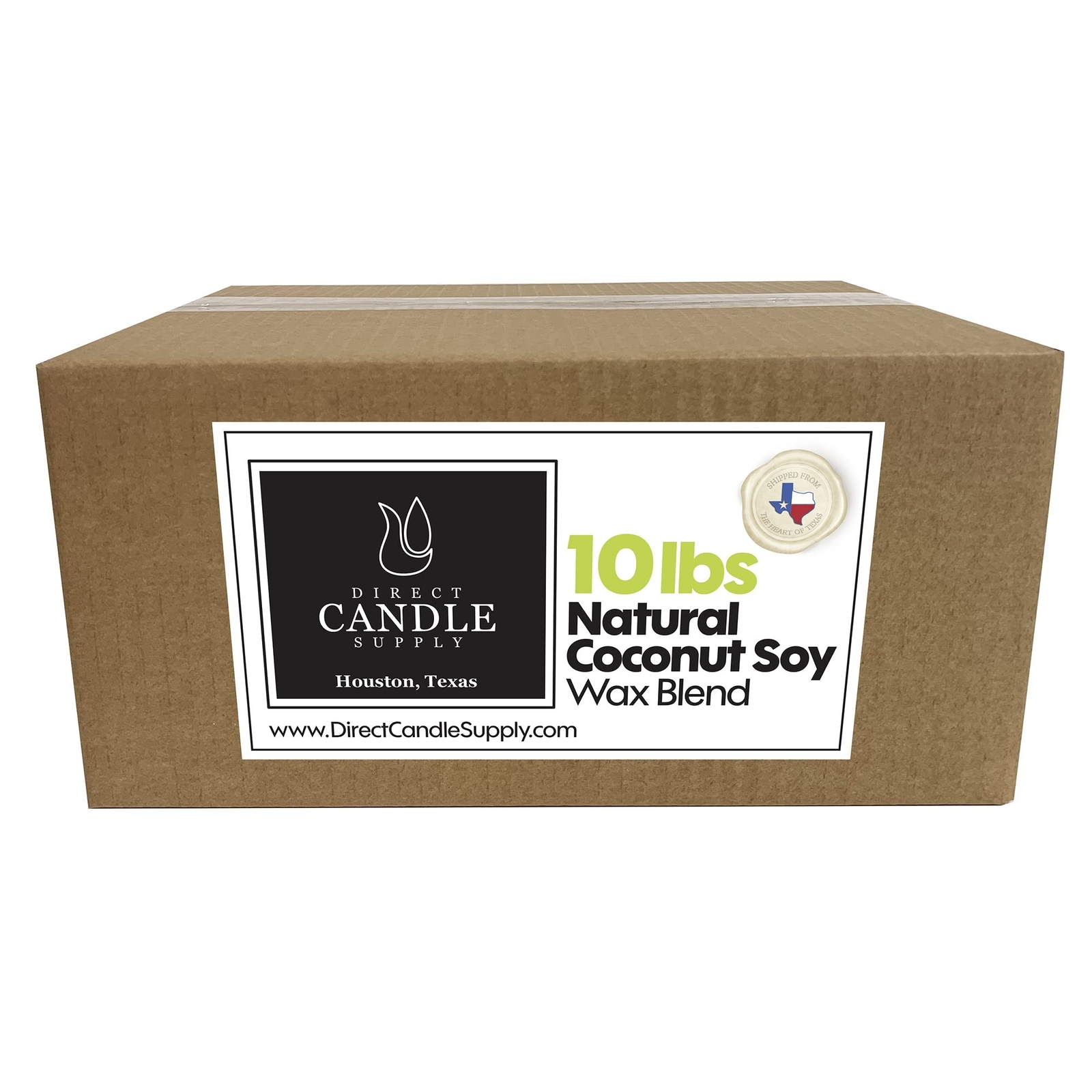 10 lb Coconut Soy Candle Wax for Candle Making – Creamy Blend for High Load F…