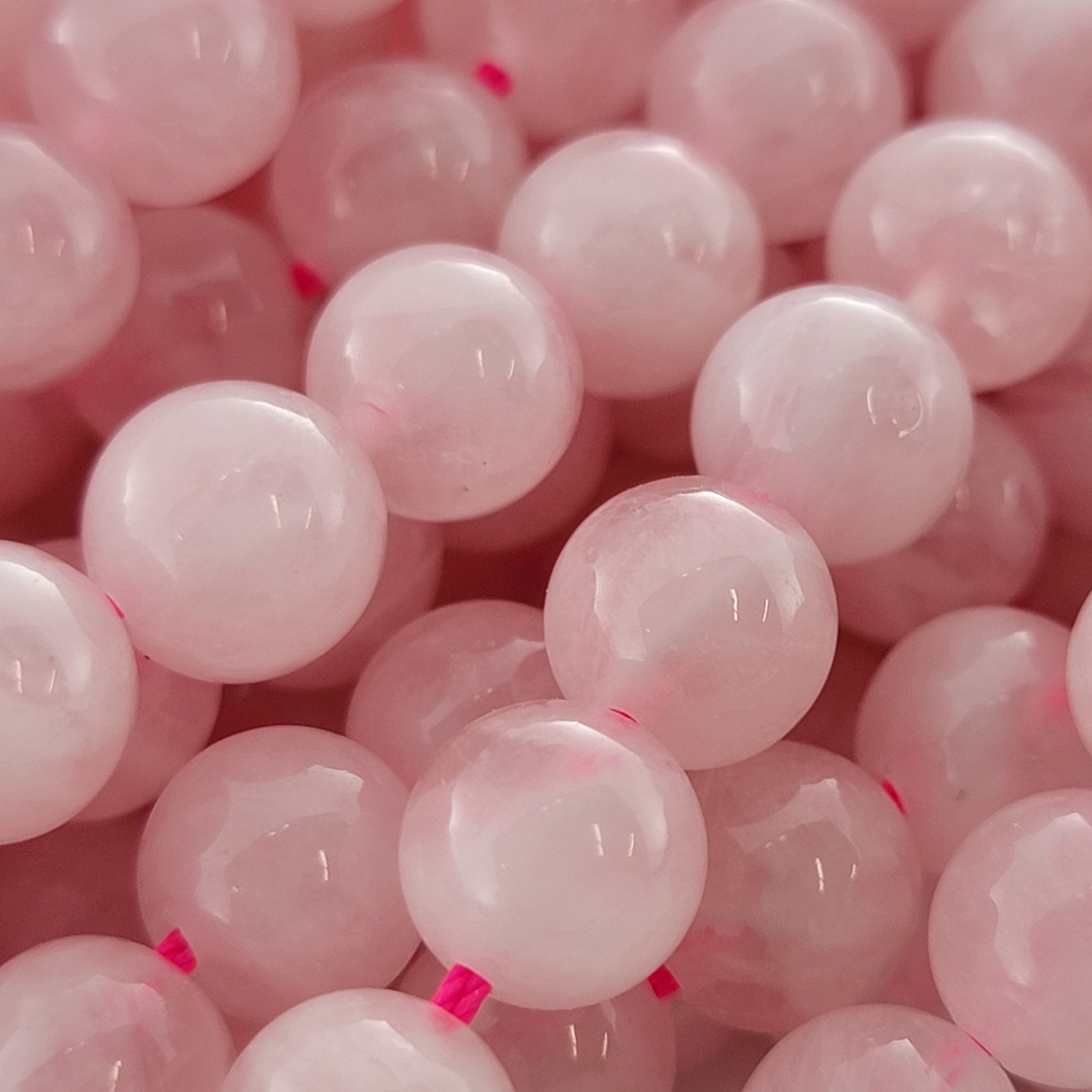 Madagascar Rose Quartz Beads Genuine Natural Smooth Round Beads 6mm 8mm 10mm