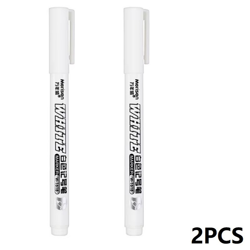 3pcs White Waterproof Permanent Paint Marker Pens for Metal Wood Fabric