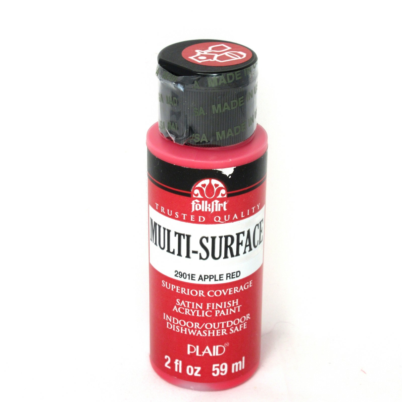 FolkArt Craft Paint Multi-Surface Satin Folk Art Acrylic Water Based 2oz Bottle
