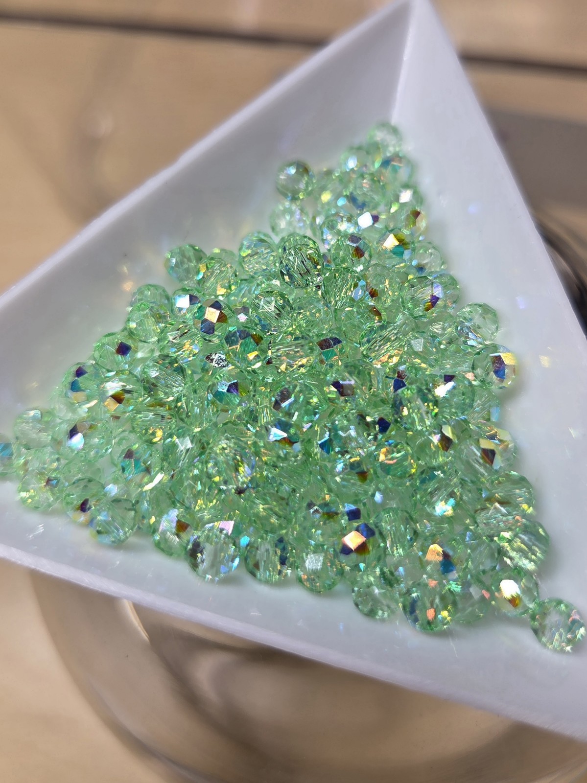 4mm AB Coated Glass Beads ~ Take All 6 Colors (~600pcs In Total)