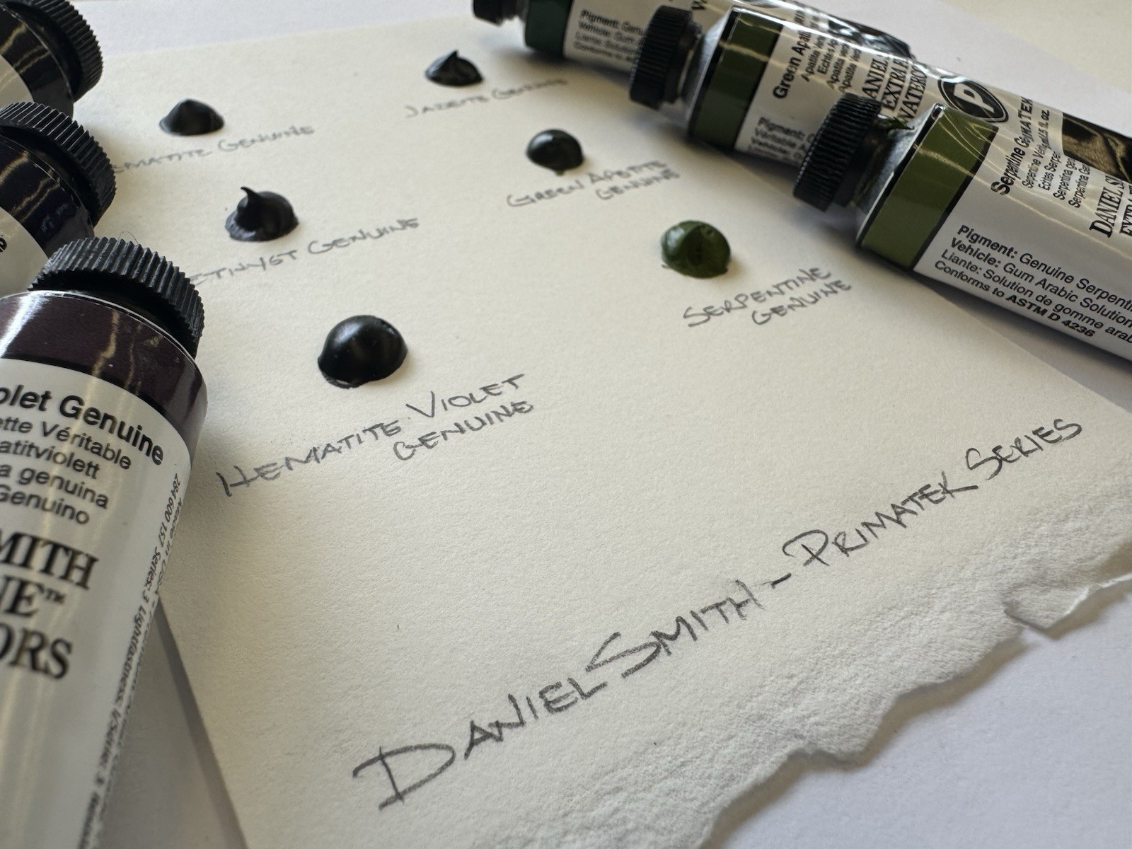 Color Dot sheets – Daniel Smith PrimaTek Extra Fine Watercolors