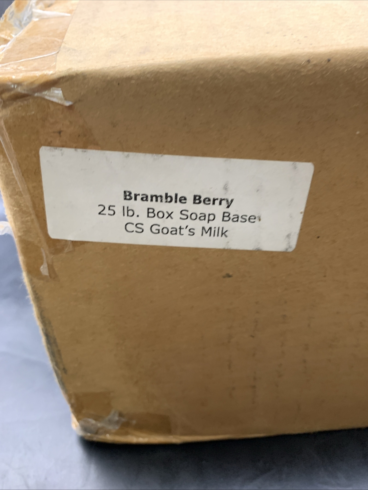 25 LB- Bramble Berry 25 Lb. Box Soap Base Goats Milk HUGE Slab Soap