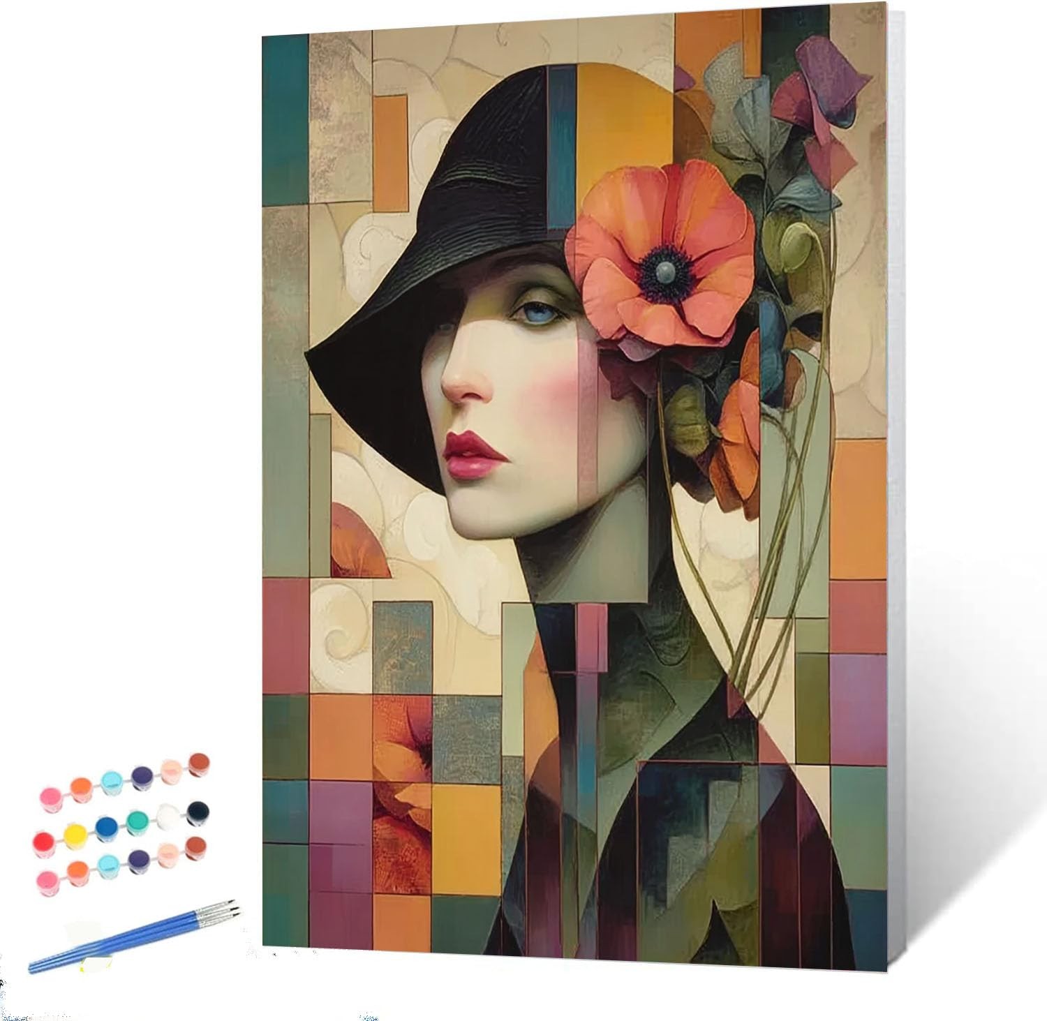 Abstract Woman Paint By Numbers Modern Minimalist Woman Form Full Drill Art