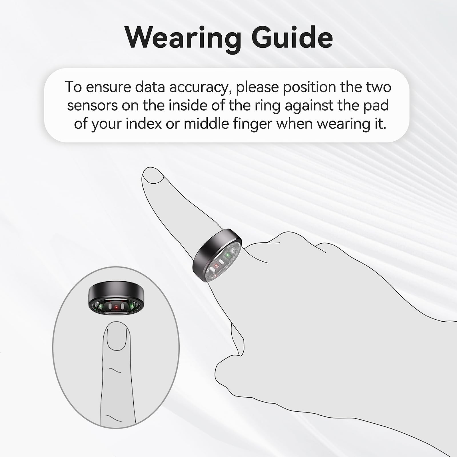 RingConn Gen 2 Sizing Kit – Size Before You Buy – Choose 6-14,