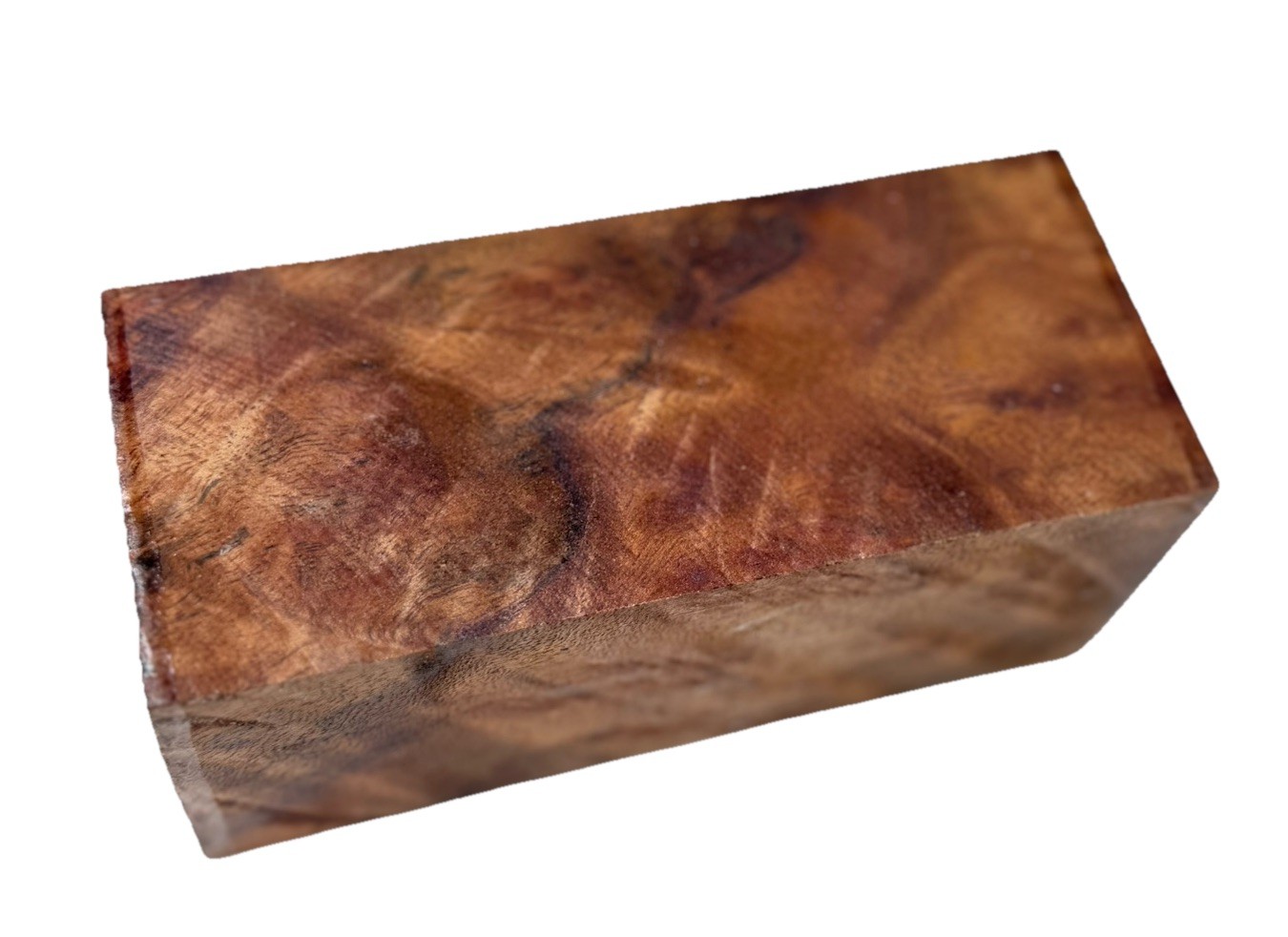 Camphor burl wood turning blank 2-3/8″ x 2-3/8″ x 5-5/8″ (c61) Dried