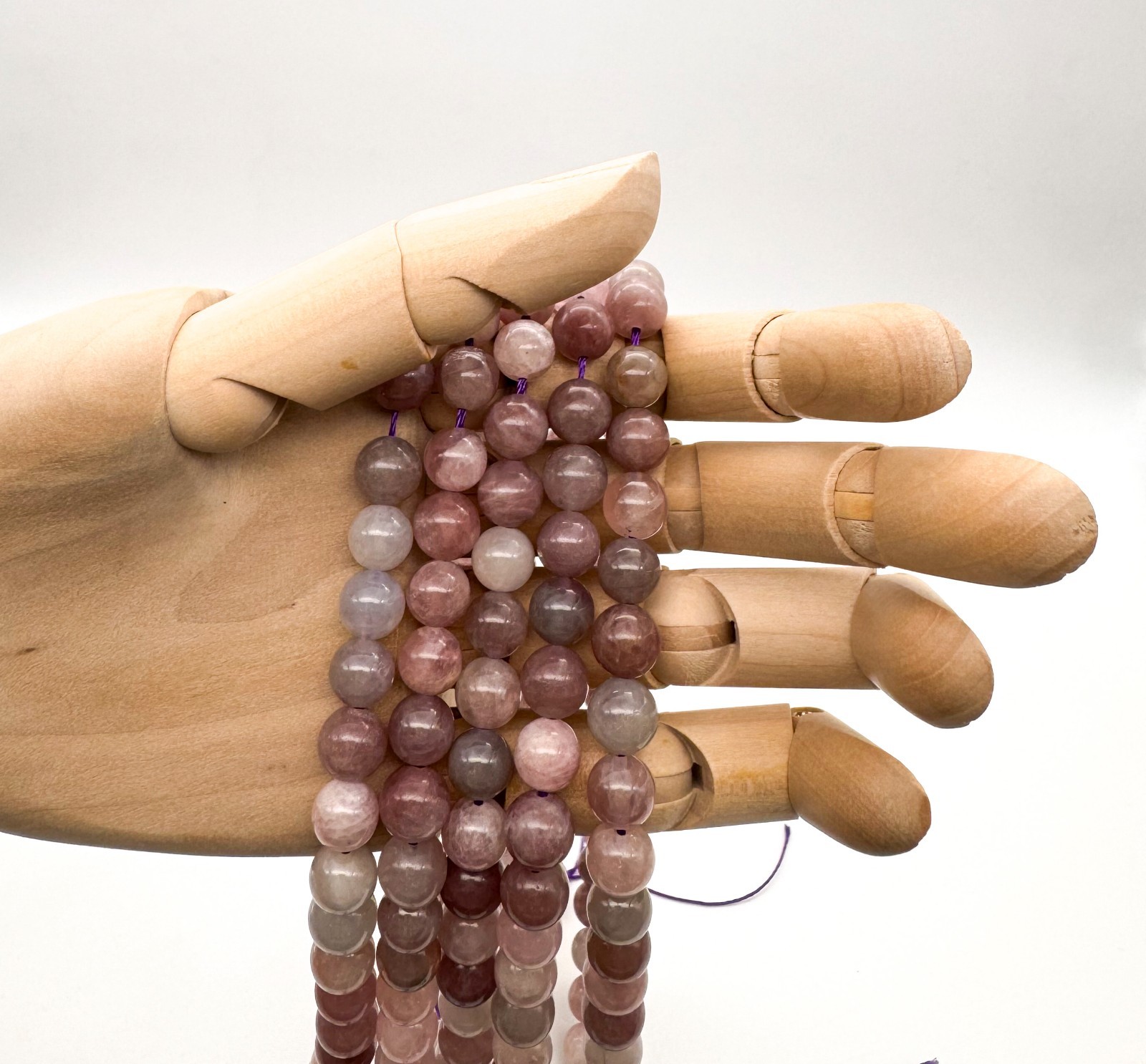 AAA Natural Madagascar Deep Pink Rose Quartz Round Gemstone Beads RN215