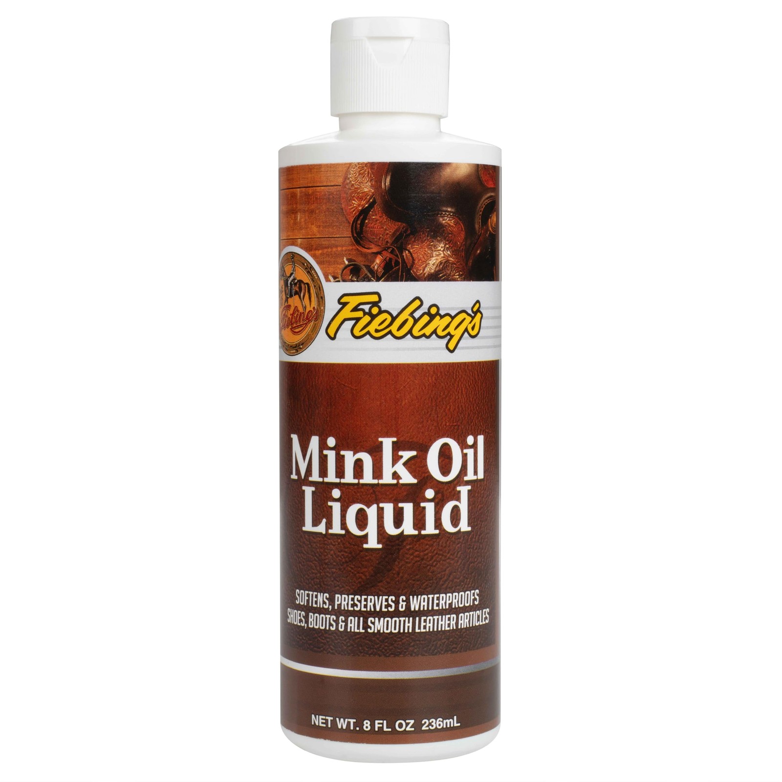 Fiebing’s Liquid Mink Oil for Leather Boots (8 fl oz) – 8 oz, Multi-colored