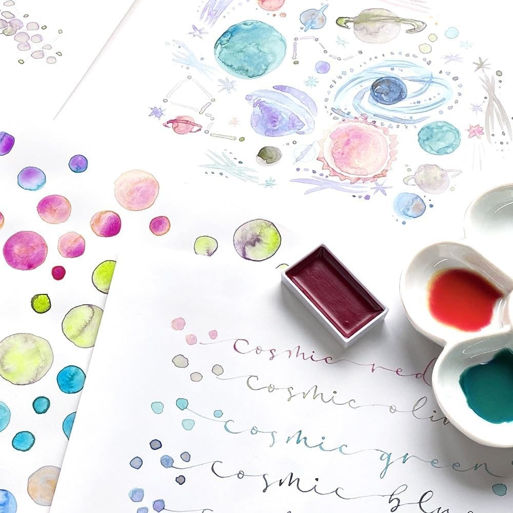 GANSAI TAMBI GRANULATING COLOR II 5 colors set, Watercolor Paint Set, Profess…