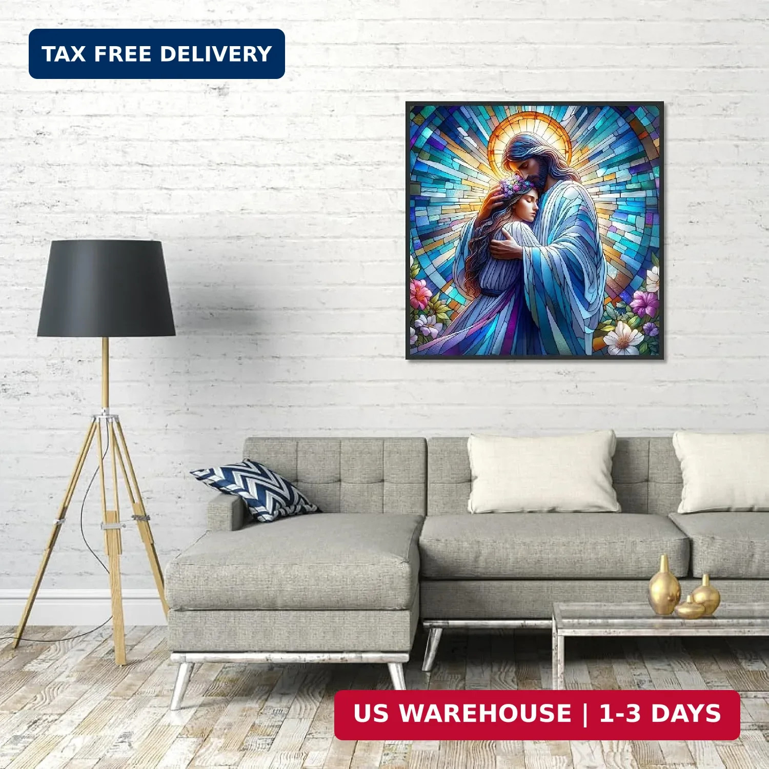 Diamond Art Kits for Adults Beginner, Jesus DIY Modern Diamond Painting Kits 5D