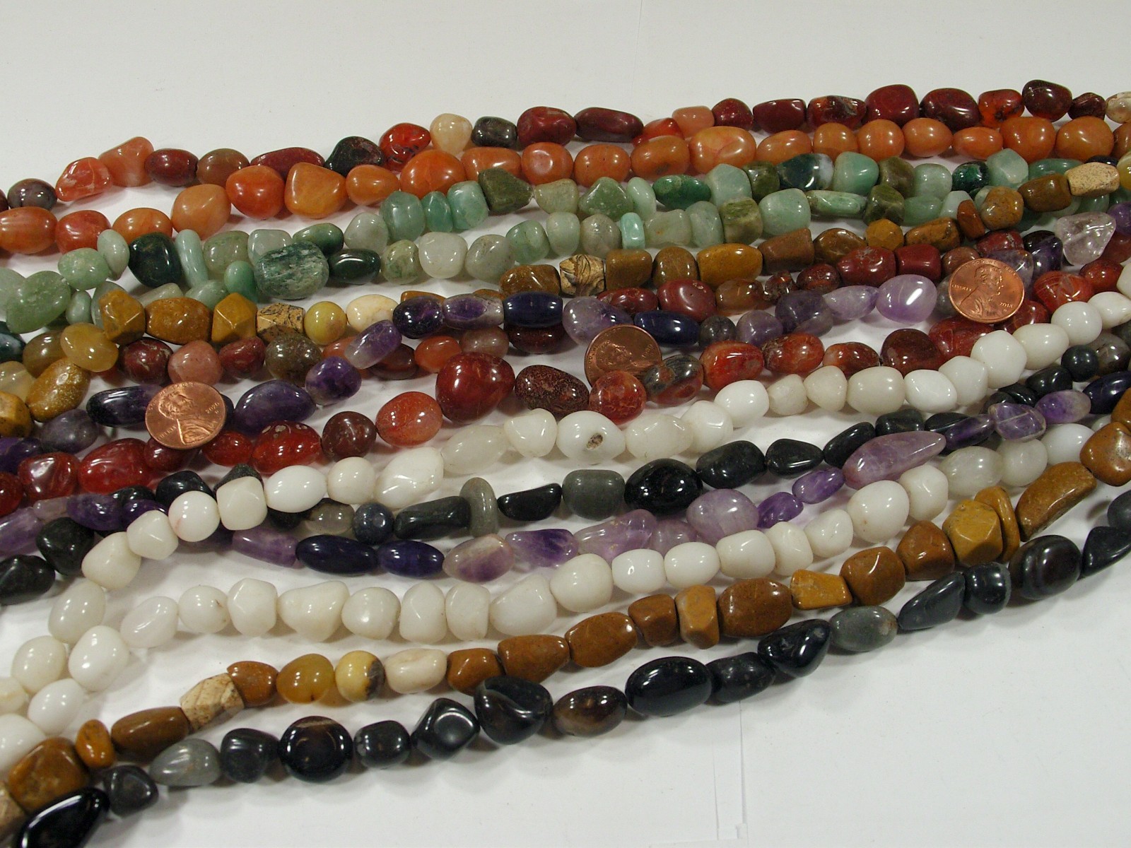 2 Pounds Assorted Shapes, Sizes, and Styles India Handmade Stone Beads (UDM-1) ⭐