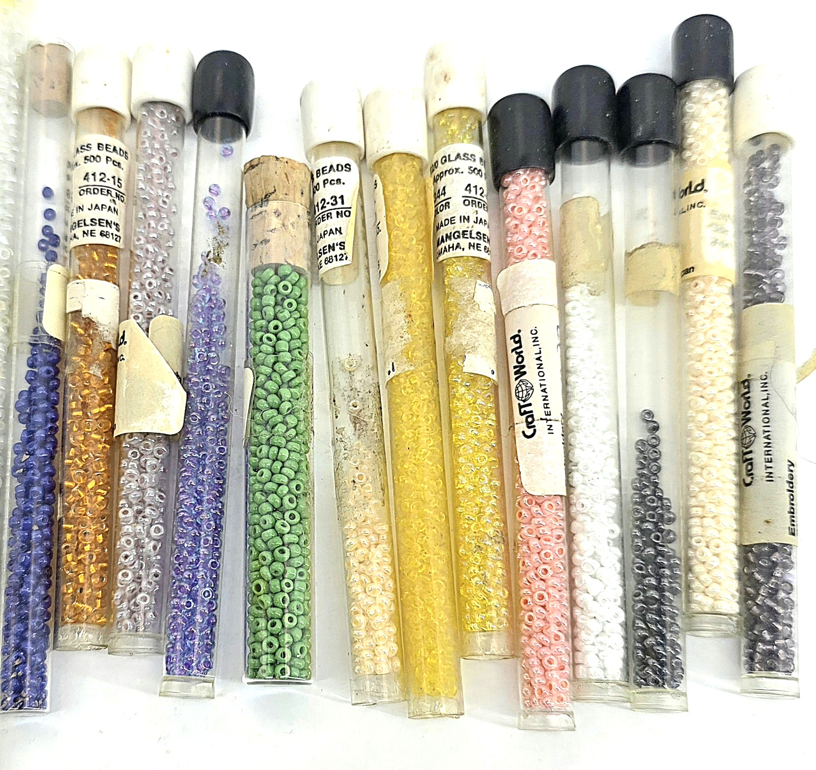 Glass Seed Beads Japanese Mixed Brands Embroidery Jewelry, 25 Tubes
