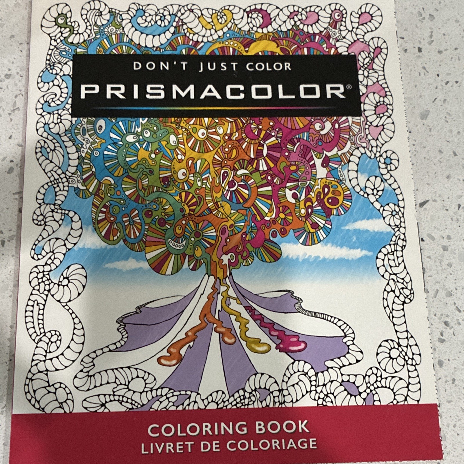 Prismacolor Don’t Just Color Coloring Book, Abstract Theme, Coloring Technique