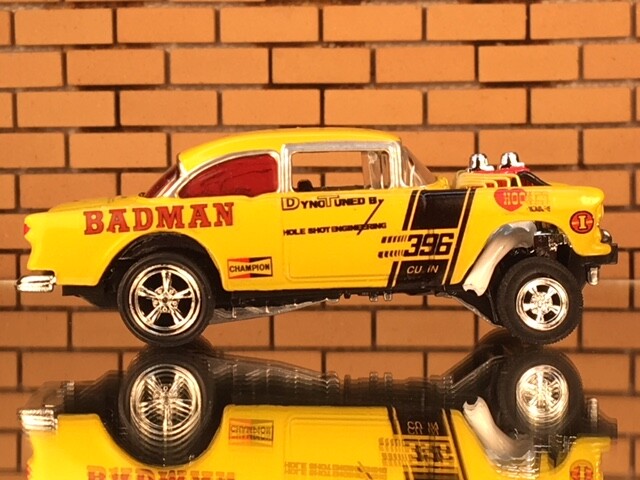 55 Chevy Gasser Badman Water Slide Decals 1:64, 1:43, 1:32, 1:24 or 1:18 scale
