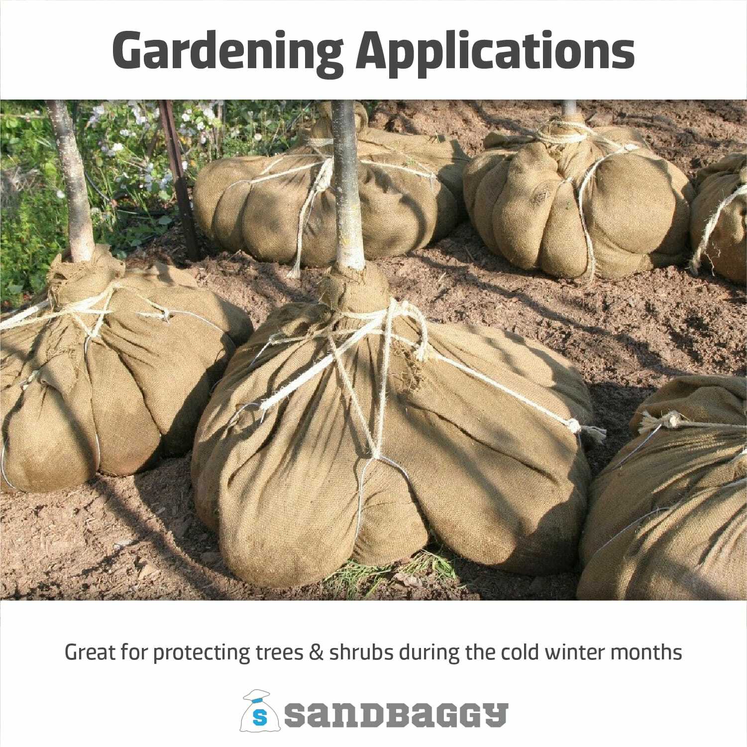 Sandbaggy Burlap Square 80 inch x 80 inch – Landscaping, Construction, Sheets