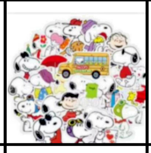 SNOOPY STICKERS-50 STICKERS-UNBRANDED-NEXT DAY FREE SHIPPING