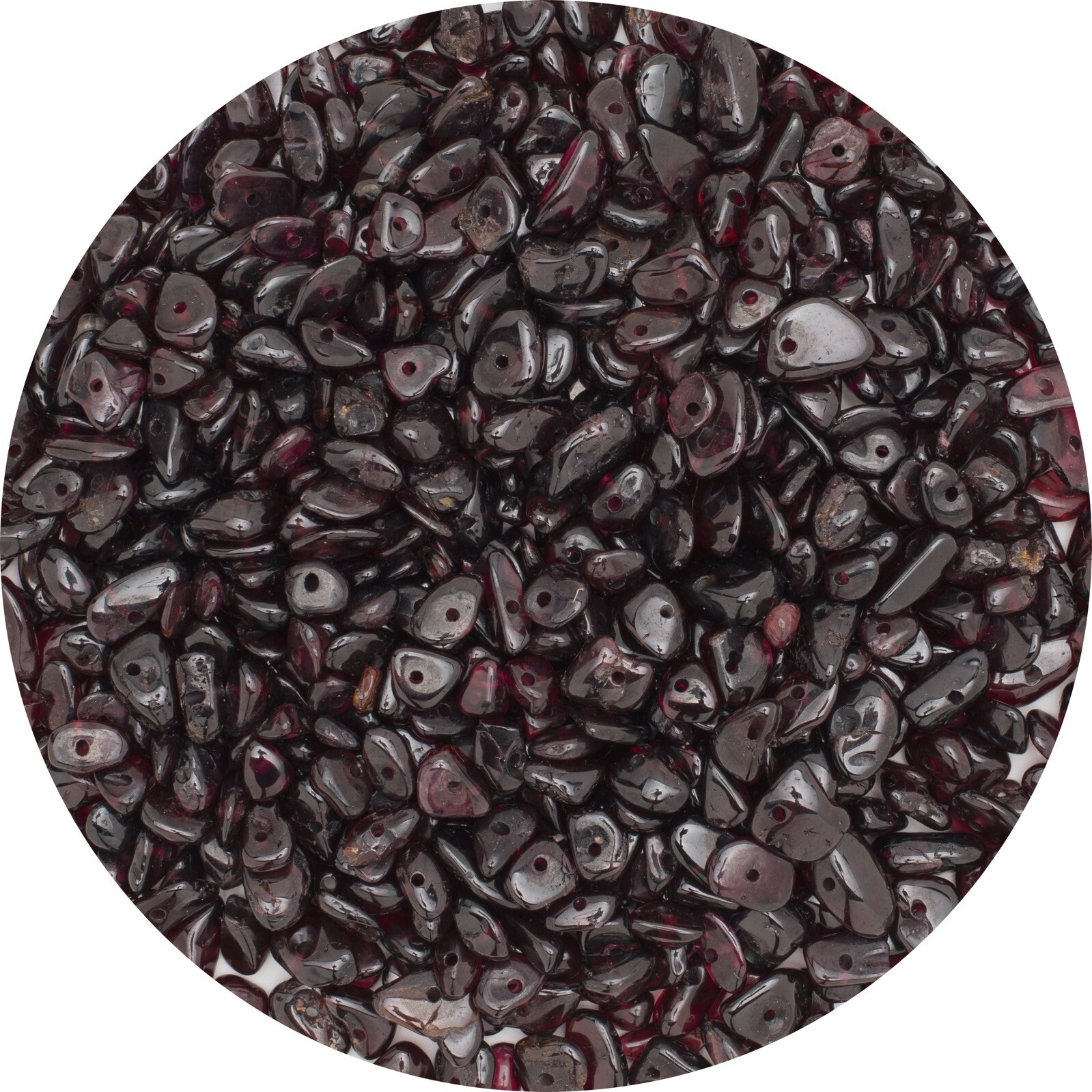 Natural Red Garnet Chip Beads 32” Strand 5~8mm Jewelry Making Bulk Loose