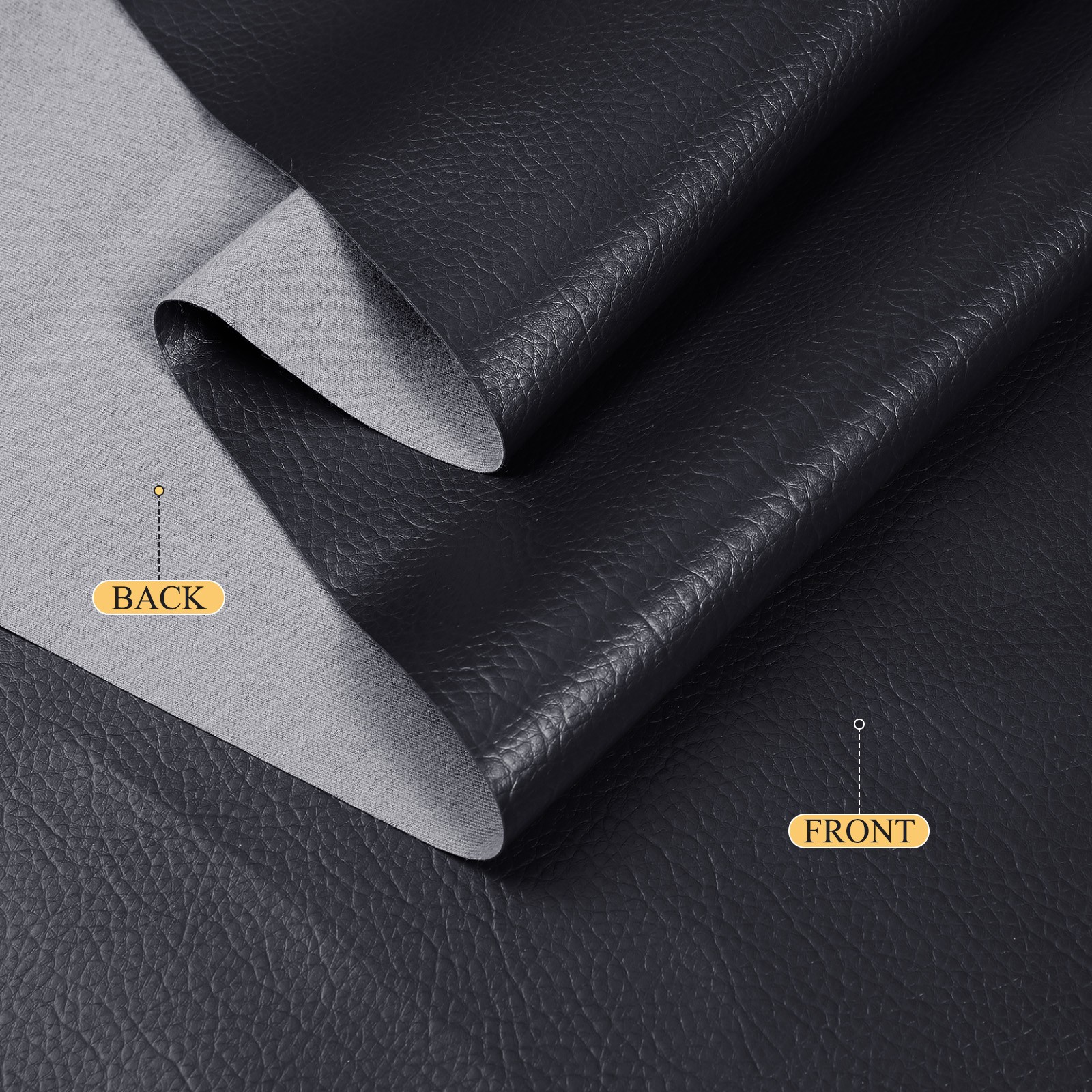 1/5/10 Yards Faux Leather Fabric Upholstery Pleather Marine Vinyl Fabric 54″ W