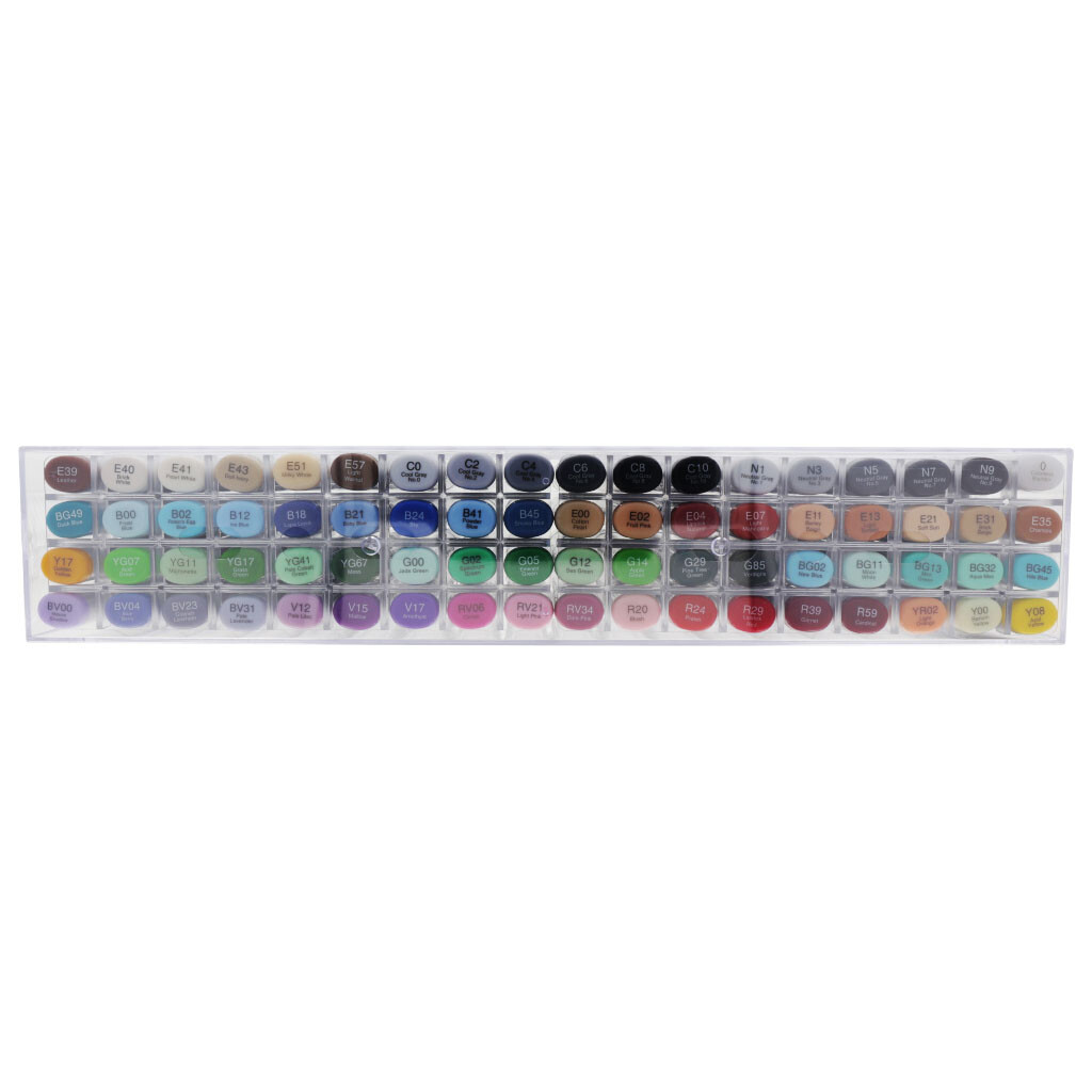 Copic Sketch Marker 72 Color Set Premium Artist Markers A, B, C, D, E Type