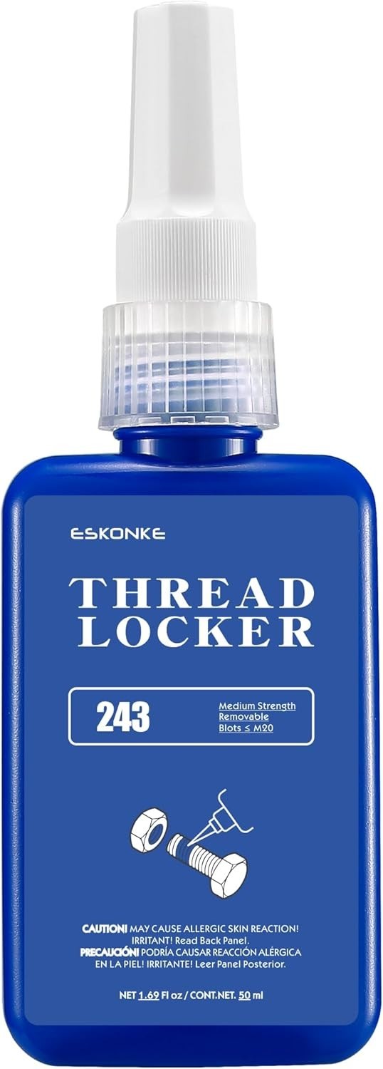 2 Pack Thread Locker – Blue 243 (Medium) & Red 271 (High) – Metal Screw Locking