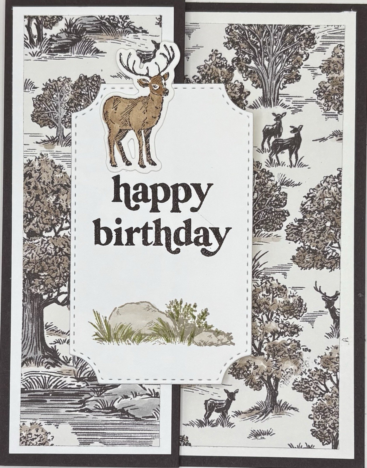 Masculine Birthday Card — Fun Fold