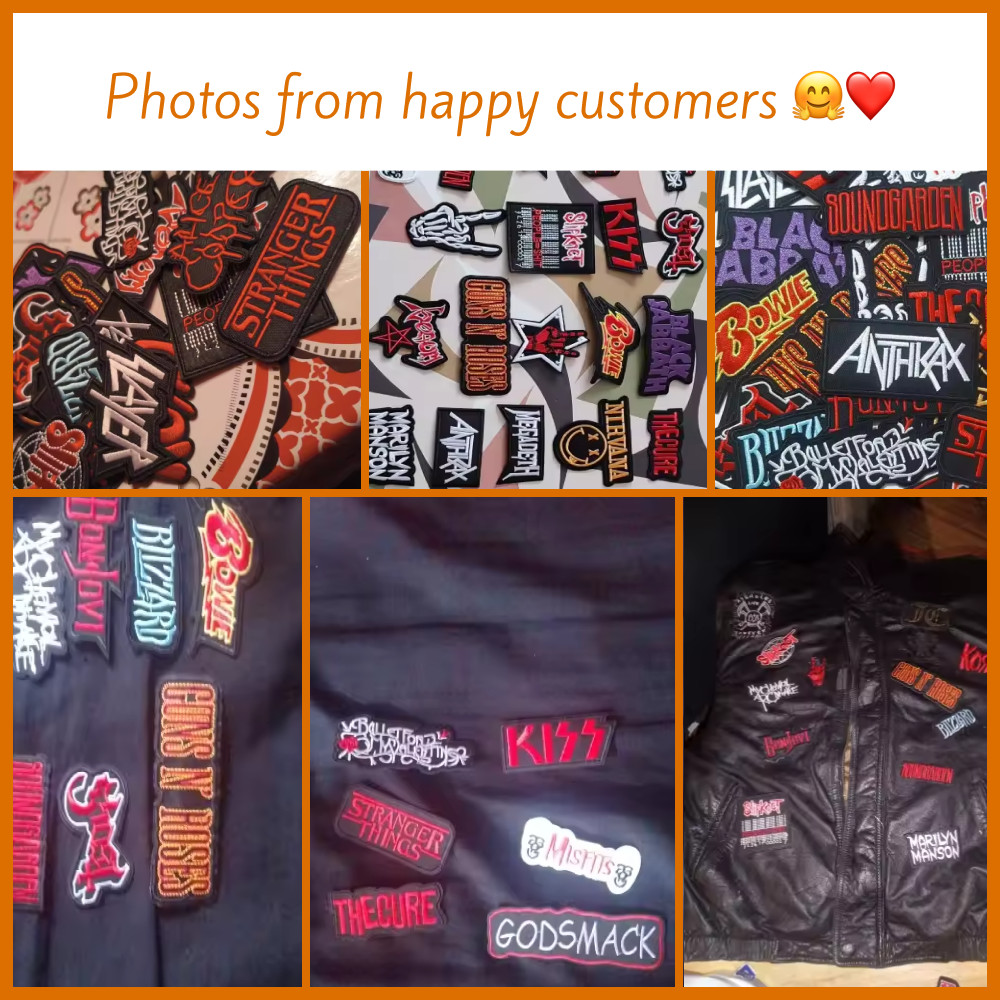 25pcs/lot Band Embroidered Patches Clothing Iron on Patches Music Rock DIY Decor