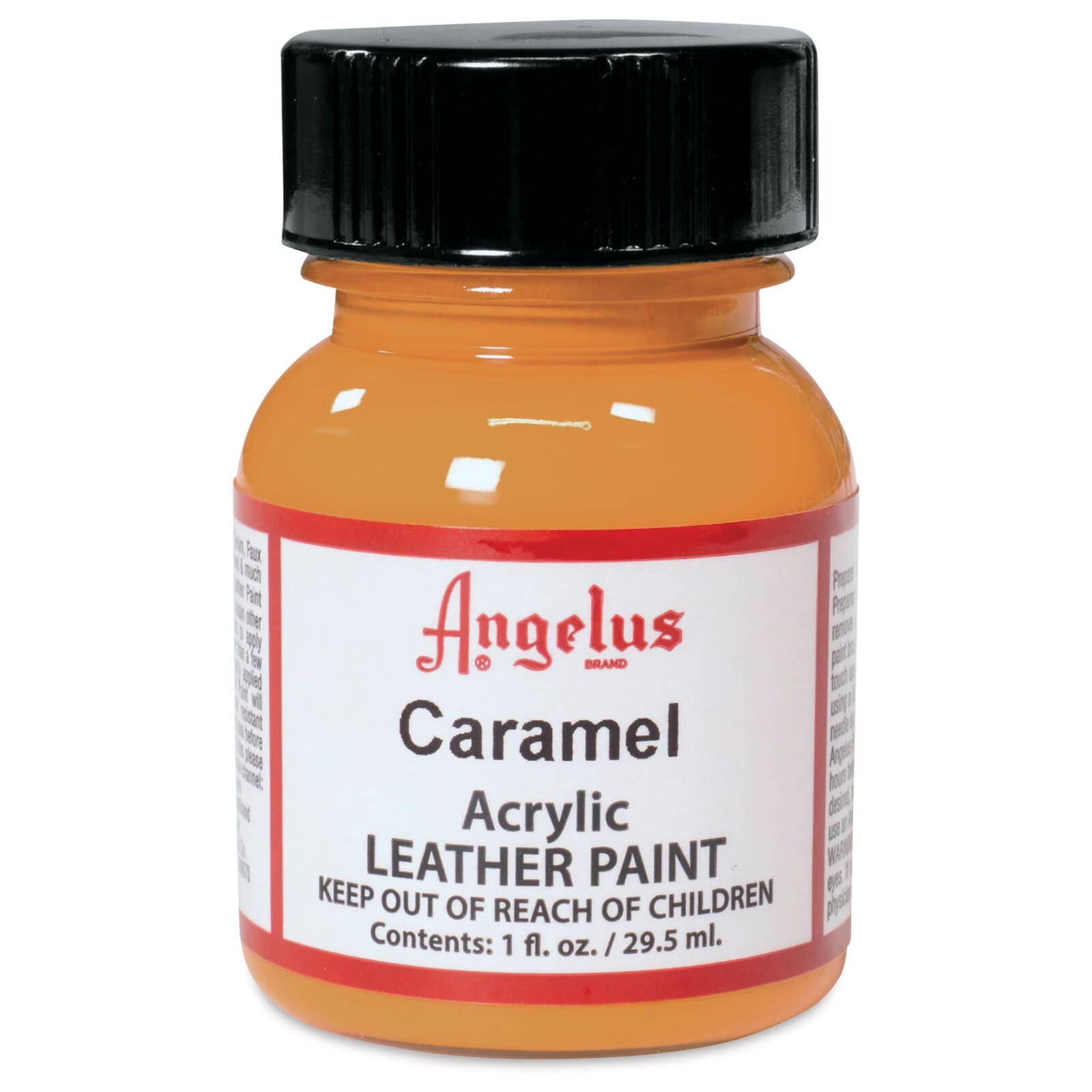 Angelus Acrylic Waterproof Leather Paint For Sneakers Shoes Bags – Caramel, 1 oz