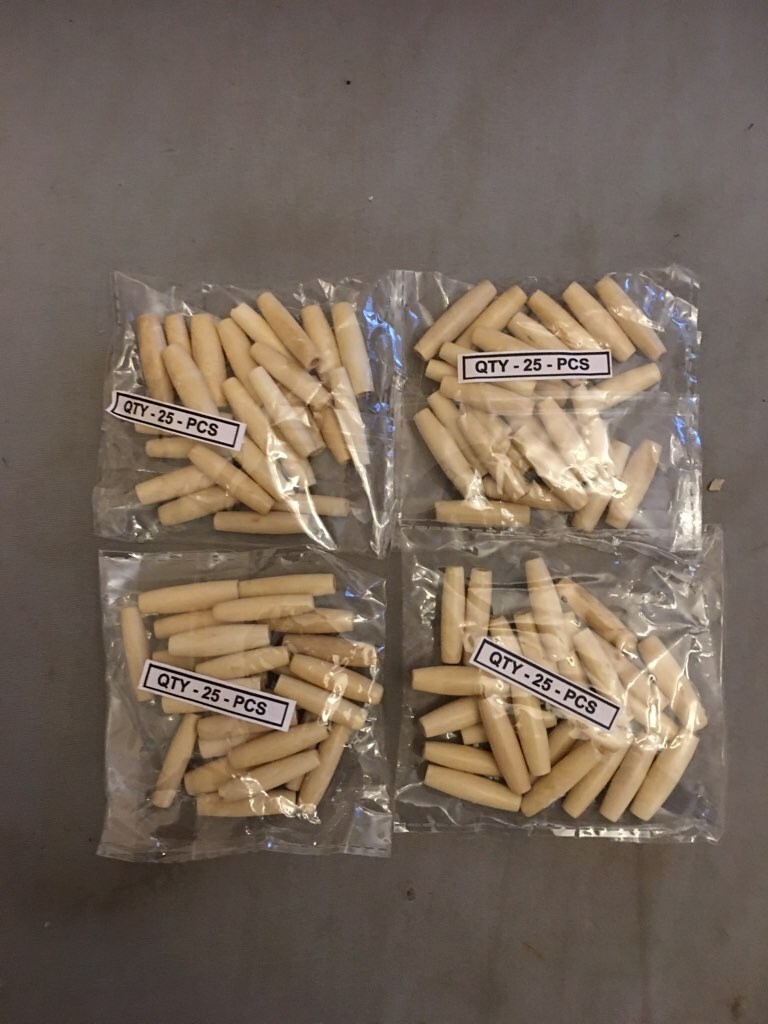 Genuine Hairpipe Bone Antique 4 sizes 100 pcs Hair Pipe Choker Beads