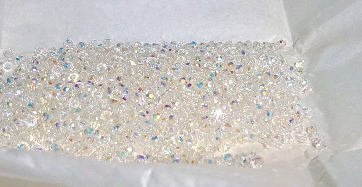 4mm Swarovski 5309/1 Crystal Aurore Boreale 10 Gross 1,440 Pieces Austria