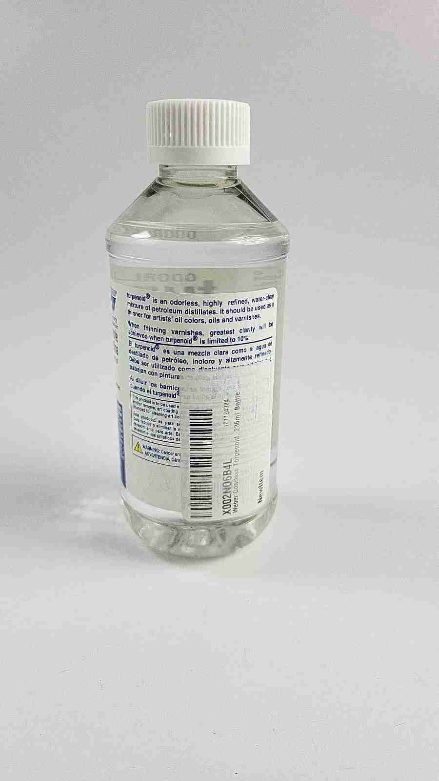 Odorless Turpenoid 8oz Turpentine Substitute For Oil Painting And Thinning