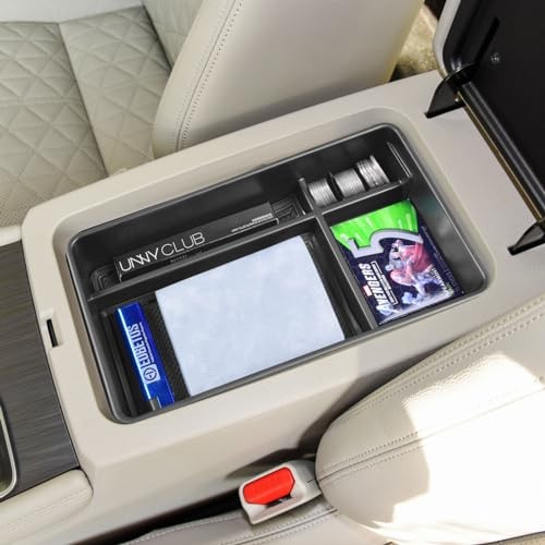 Altima Center Console Organizer Compatible with 2019-2023 2024 2025 Black Trim