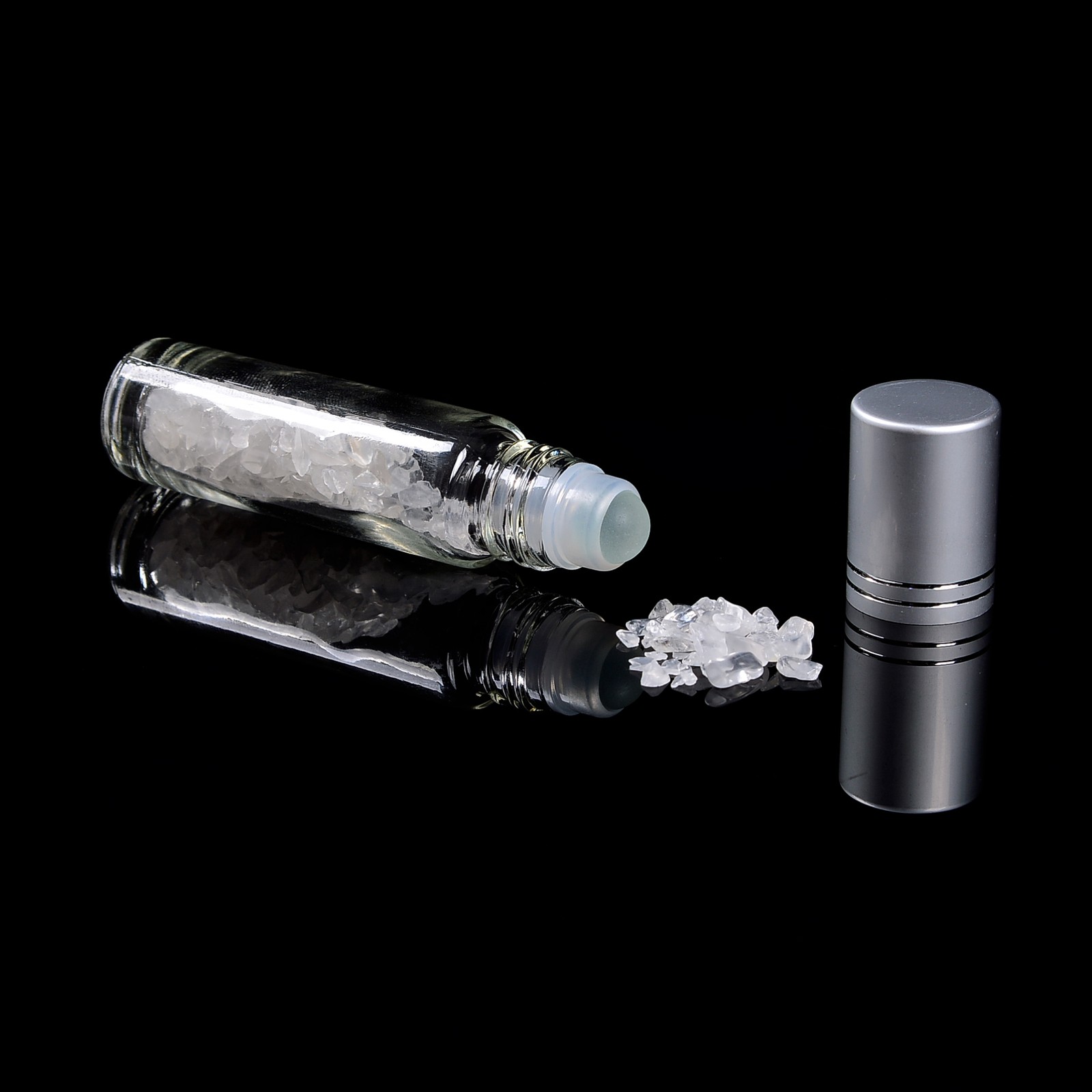 Gemstone Chips Essential Oil Roller Ball Bottle 10ml Sold per Bottle