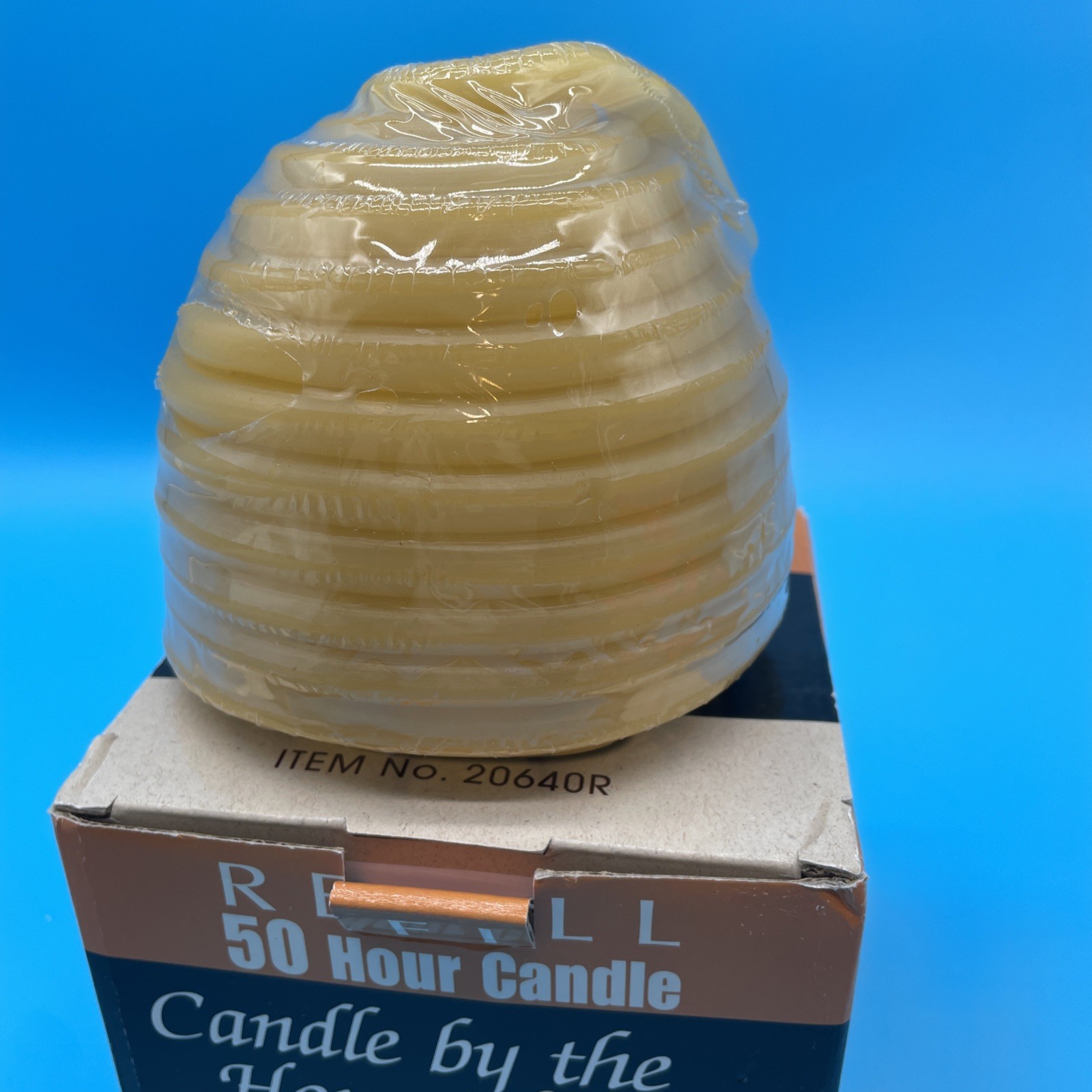 50-Hour Beehive Candle Refill, Eco-friendly Natural Beeswax Cotton Wick Eclipse