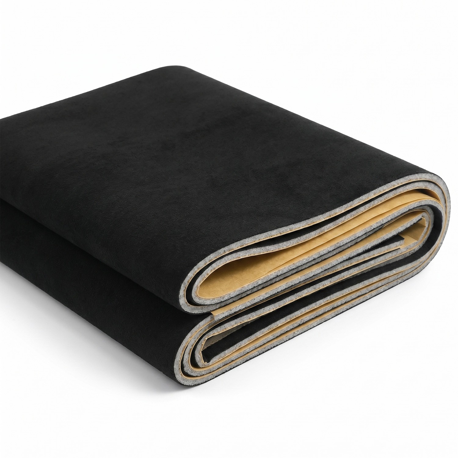 Black Suede 11.8×60″ Headliner Fabric with Adhwsive Backing Car Roof Upholstery