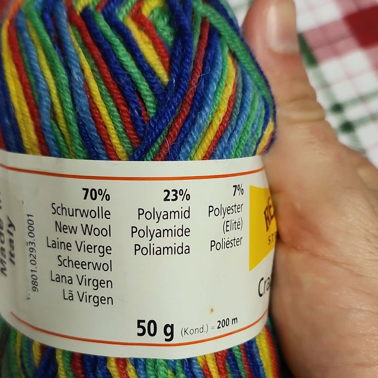 Regia Stretch Crazy Color Sock Yarn Ball 70% New Wool Multicolor Super Fine