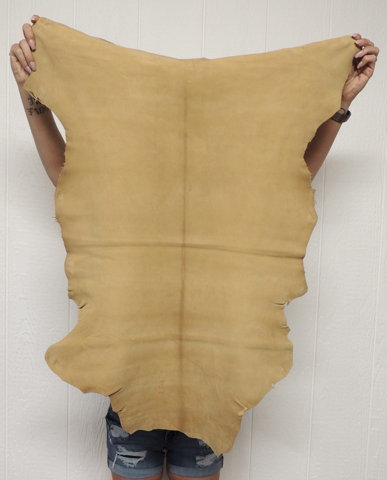 SMOKE BUCKSKIN Leather Hide for Native Crafts Laces Pipe Bags Regalia Pelt Skins