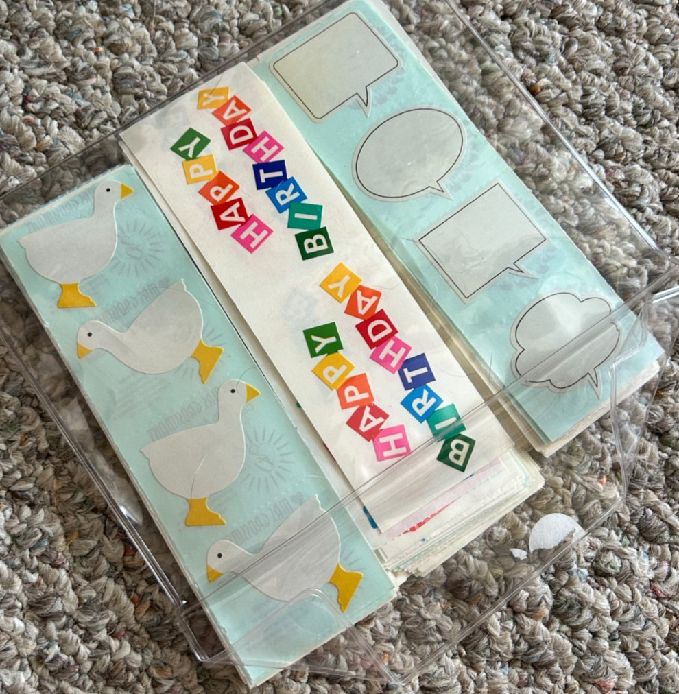 Mrs Grossmans Sticker Lot Holiday Birthday Kids 175+ Strips Creative Memories