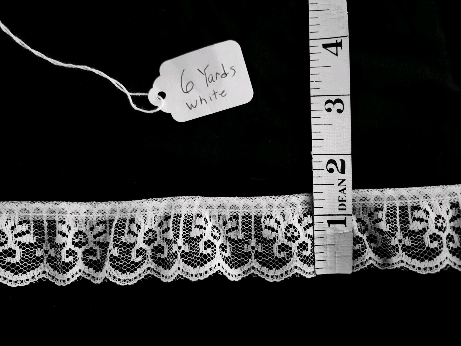 Lot 7 Embroidered Lace Trim 25+ Yards 6 Styles Continuous Pieces Apparel Crafts