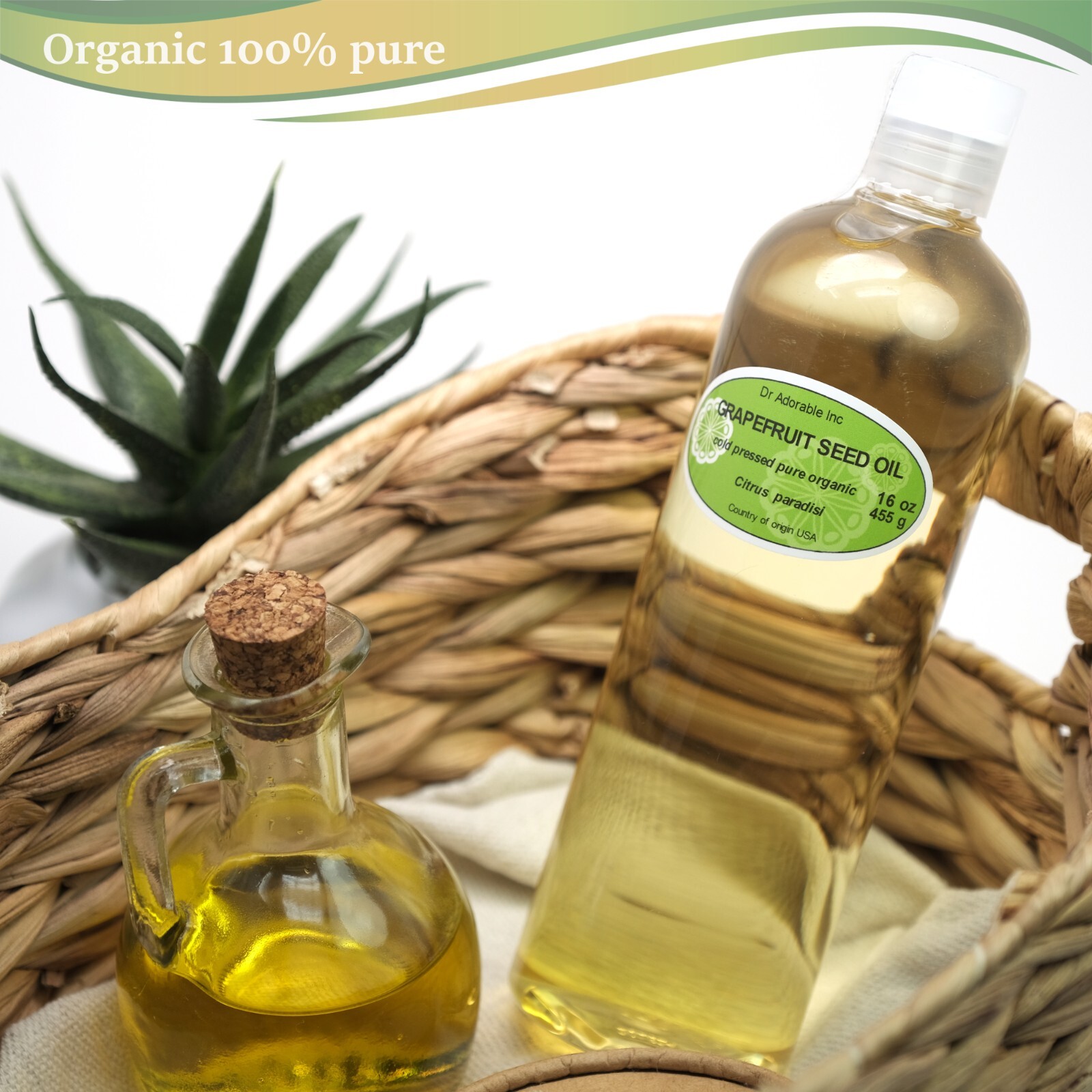 ORGANIC GRAPEFRUIT SEED OIL COLD PRESSED PURE 2 OZ 4 OZ-UP TO 1 GALLON